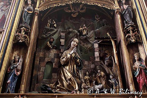 Bardiów, Bardiejów, Bardyjów, Bardejów, słow. Bardejov, niem. Bartfeld, węg. Bártfa, czes. Bardijov lub Bardějov, cyg. Bartwa, kościół św. Idziego przy Rynku, Słowacja, ołtarz boczny