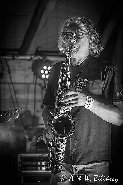 Bies Czad Blues 2024,Roy Andrews, Andrzej Rojek, saksofon, Michał Kielak & The Mystery Train