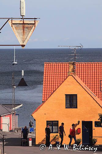 nabieżnik portu w Gudhjem, Bornholm, Dania