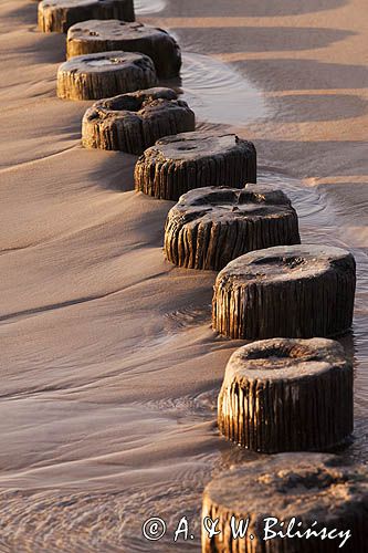 Nad Bałtykiem o zachodzie słońca, Dziwnów, Dziwnówek, Pomorze Zachodnie, Polska