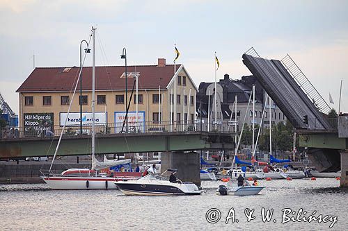 most podnoszony, Harnosand, Szwecja, Zatoka Botnicka, Hoga Kusten, Wysokie Wybrzeże