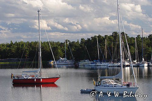 w zatoce na wyspie Harstena, Szkiery Szwedzkie, Szwecja
