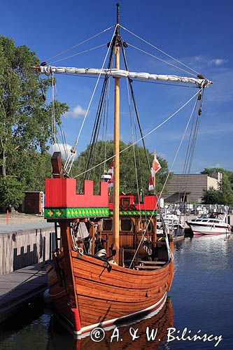 statek wycieczkowy, port Kłajpeda, Litwa old fashion tourist ship, harbour, Klajpeda, Lithuania
