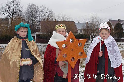 kolędnicy z Kolbuszowej, chłopcy - Trzej Królowie
