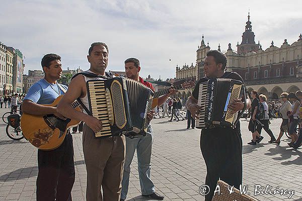 Kraków, Rynek Starego Miasta, kapela cygańska