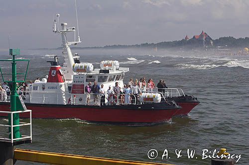 statek w Łebie i hotel Neptun
