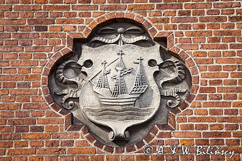 Herb, Middelfart na wyspie Fyn, Fionia, Mały Bełt, Dania