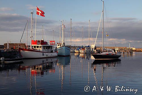 Marina, port jachtowy w Oster Hurup, Jutlandia, Kattegat, Dania