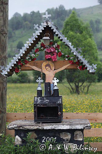 kapliczka, wieś Plesza, Bukowina, Rumunia