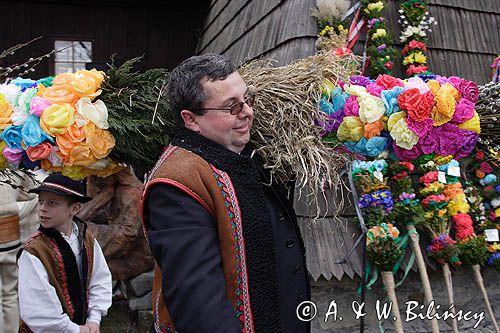 Rabka, palmy wielkanocne, Niedziela Palmowa, kościół pw św Marii Magdaleny