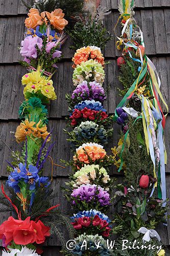 Rabka, palmy wielkanocne, Niedziela Palmowa, kościół pw św Marii Magdaleny