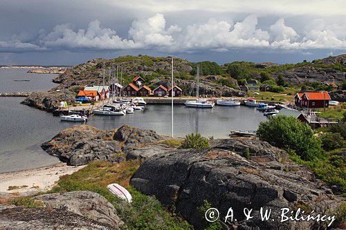 Ramso, port, Kosterhavets Park Narodowy, Szwecja Zachodnia, Skagerrak, Västra Götaland