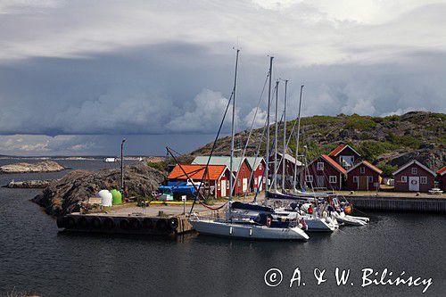Ramso, port, Kosterhavets Park Narodowy, Szwecja Zachodnia, Skagerrak, Västra Götaland