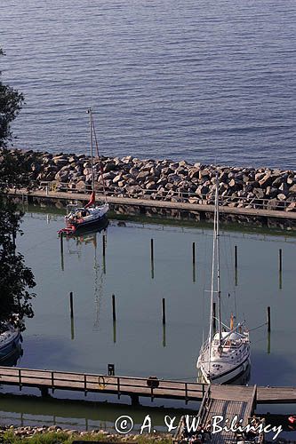 port jachtowy w Lohme na wyspie Rugia, Niemcy