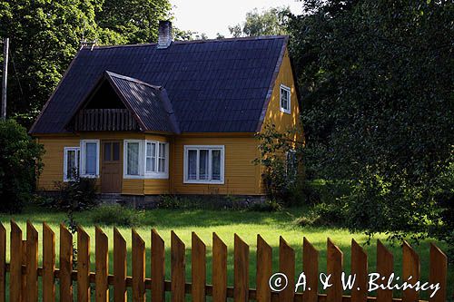 drewniany dom, wyspa Ruhnu, Estonia a house, Ruhnu Island, Estonia