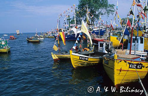 kaszubska rybacka pielgrzymka na kutrach Kuźnica - Puck 24 czerwca 1997