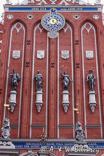 Ryga, Dom Bractwa Czarnogłowych, Stare Miasto, Łotwa