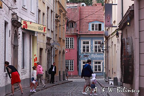 Ryga, zaułek na Starym Mieście, Łotwa
