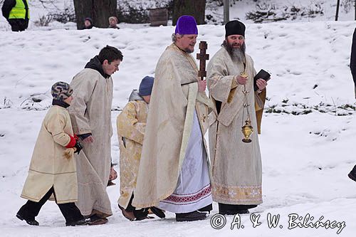 Sanok, prawosławne święto Jordanu, orszak, procesja