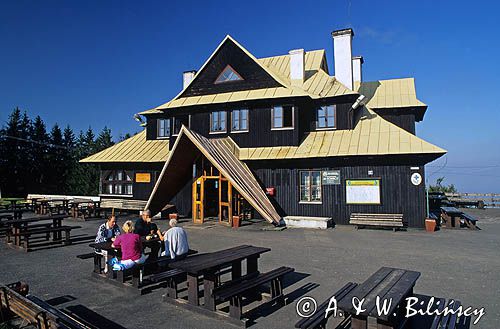 Ustroń, schronisko na Równicy, Beskid Śląski, zdjęcie archiwalne