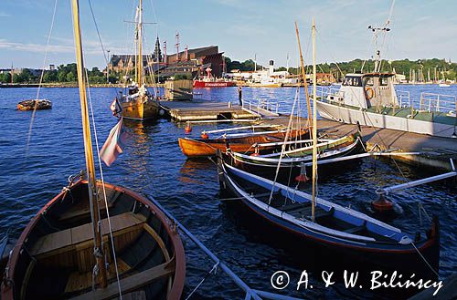 Sztokholm, łodzie w Blasieholmen