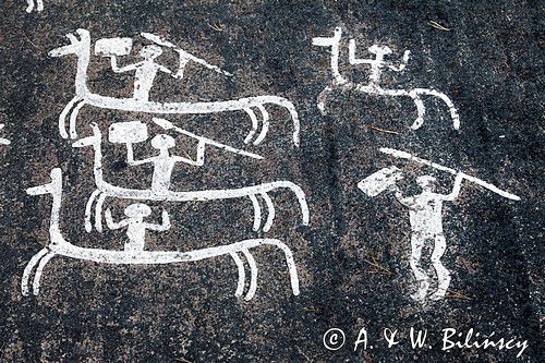 Ryty, malowidła naskalne,Tanum World Heritage, Szwecja Zachodnia, Skagerrak, Västra Götaland