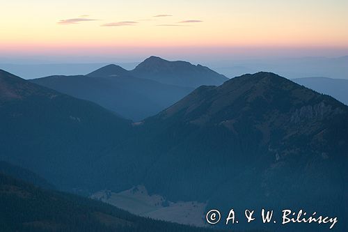 Tatry Zachodnie widok z Ornaku, Polana Chochołowska