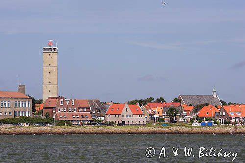 wioska West Terschelling na wyspie Terschelling, Wyspy Fryzyjskie, Holandia, Waddensee, Morze Wattowe