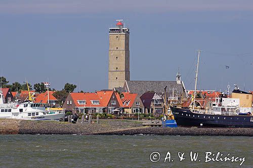 wioska West Terschelling na wyspie Terschelling, Wyspy Fryzyjskie, Holandia, Waddensee, Morze Wattowe