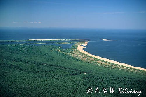ujście Wisły do morza koło Świbna