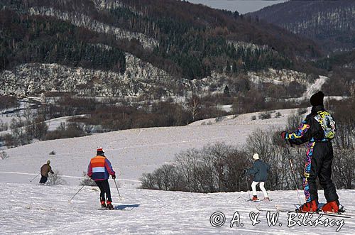 na stoku w Ustrzykach Górnych