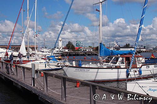 port jachtowy Ventspils, Łotwa Ventspils harbour, Latvia