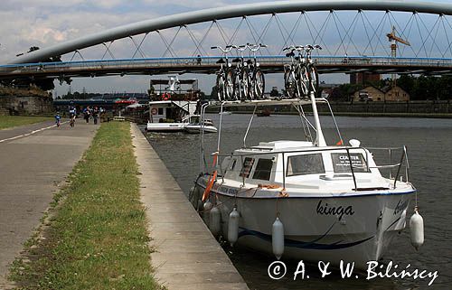 rzeka Wisła w Krakowie na Krakowskim Kazimierzu, Kładka Ojca Bernatka