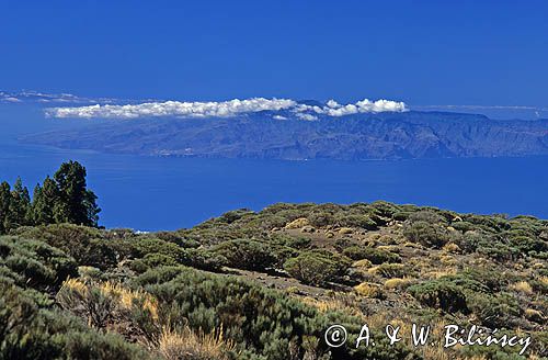 Wyspy Kanaryjskie, Teneryfa, widok na Gomerę