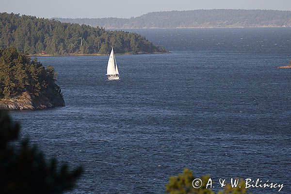 Widok z wyspy Orno, Szwecja