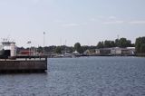 wyspa Kihnu, Estonia, na torze podejściowym do portu Kihnu harbour, Kihnu Island, Estonia
