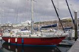 s/y Safran, Trismus 37, na wyspie Jersey w marinie w St. Hellier, Channel Islands, Anglia, Wyspy Normandzkie, Kanał La Manche