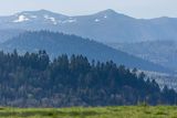 Widok z Żurawina na Połoniny, Bieszczady